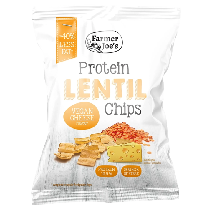 Farmer Joe Lentil Chips  vegan cheese 55g -6